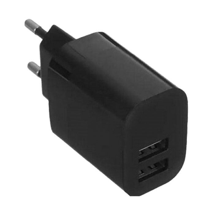 Сетевое зарядное устройство Axxa 2 USB 2.4А, черный Сетевое зарядное устройство Axxa 2 USB 2.4А, черный