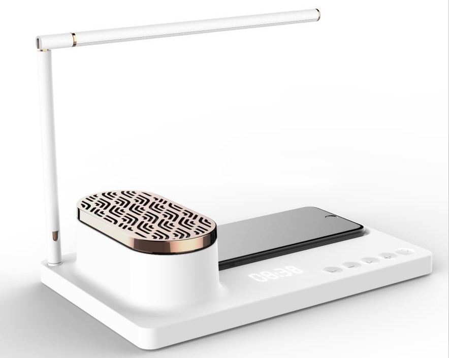 Светильник HomeTree Jane (AN-C1803-CW) с беспроводной зарядкой и Bluetooth-динамиком (White) Светильник HomeTree Jane (AN-C1803-CW) с беспроводной зарядкой и Bluetooth-динамиком (White)