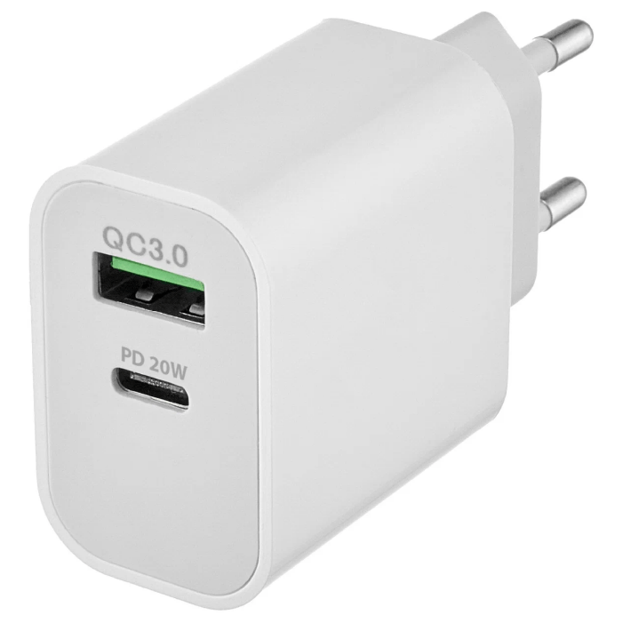 Сетевое зарядное устройство Rocket Space Pro USB-A, 18W, белый Сетевое зарядное устройство Rocket Space Pro USB-A, 18W, белый