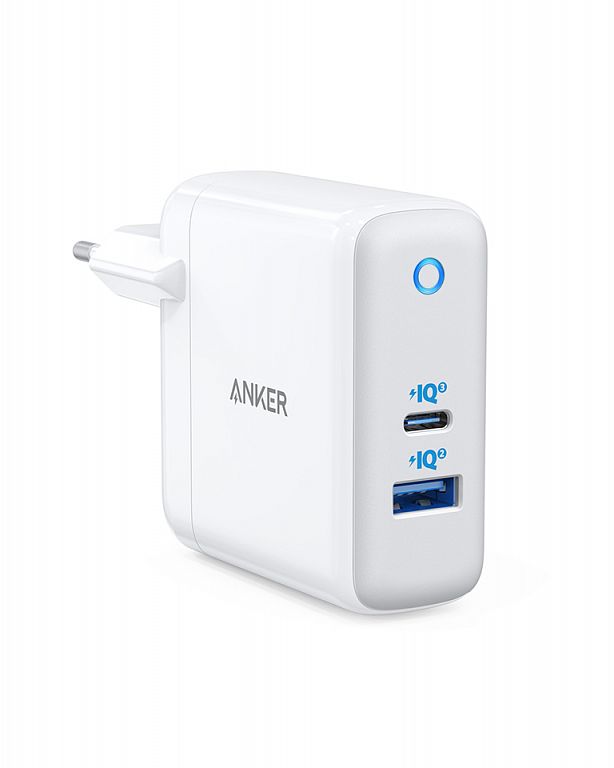 Сетевое зарядное устройство Anker PowerPort+ Atom III 15W USB-A/USB-C, 45W, белый Сетевое зарядное устройство Anker PowerPort+ Atom III 15W USB-A/USB-C, 45W, белый