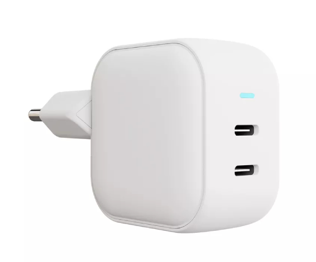 Сетевое зарядное устройство "vlp" G-Charge 45W USB-C+USB-C, PD, QC, белый Сетевое зарядное устройство "vlp" G-Charge 45W USB-C+USB-C, PD, QC, белый