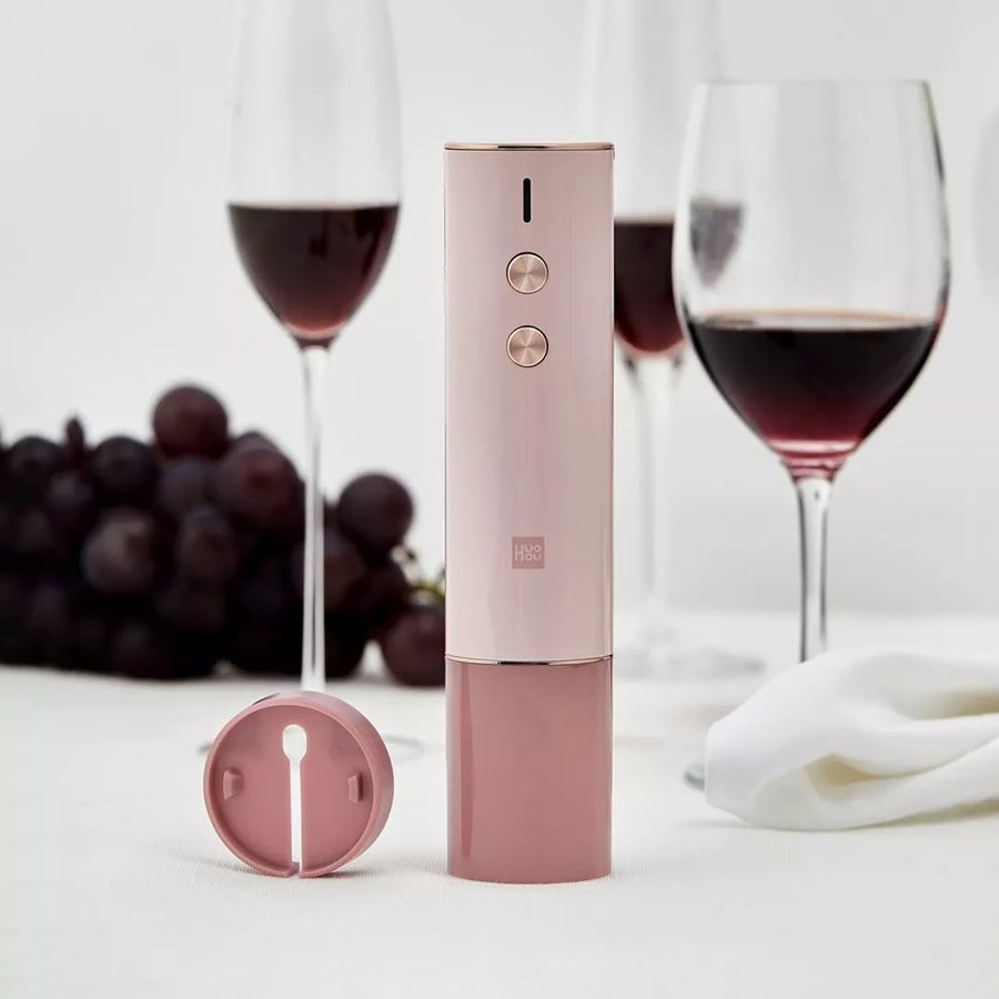 Электрический штопор Huo Hou Electric Wine Opener (розовый) Электрический штопор Huo Hou Electric Wine Opener (розовый)