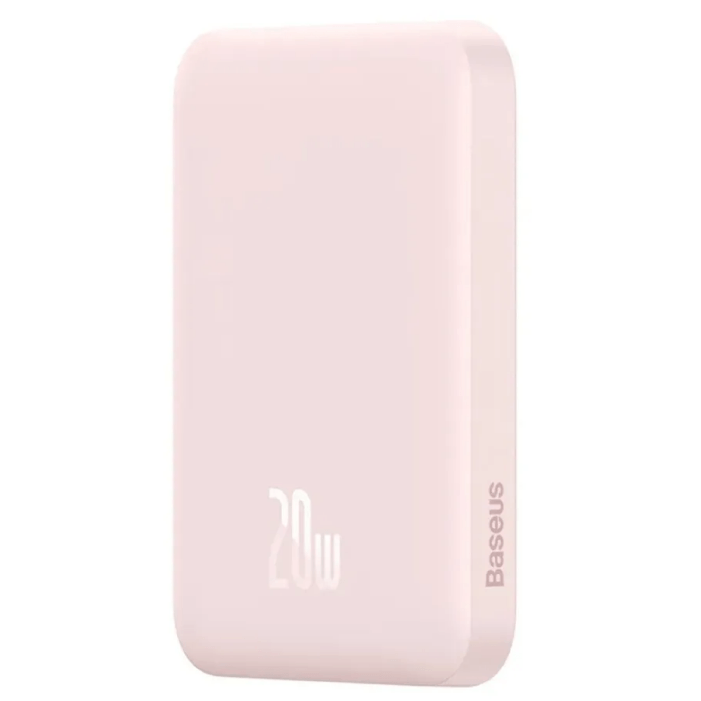 Внешний аккумулятор Baseus Magnetic wireless Fast charging power bank 6000mAh 20W Pink With Baseus Xiaobai series fast charging Cable Type-C to Type-C 60W(20V/3A) 50cm white) Внешний аккумулятор Baseus Magnetic wireless Fast charging power bank 6000mAh 20W Pink With Baseus Xiaobai series fast charging Cable Type-C to Type-C 60W(20V/3A) 50cm white)