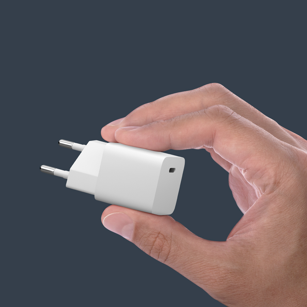Сетевое зарядное устройство Deppa USB-C, Power Delivery, GaN, 20W, белый Сетевое зарядное устройство Deppa USB-C, Power Delivery, GaN, 20W, белый